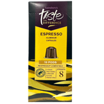 Sainsbury's Taste The Difference espresso coffee pods, 10-pack, ready for brewing in a coffee machine.