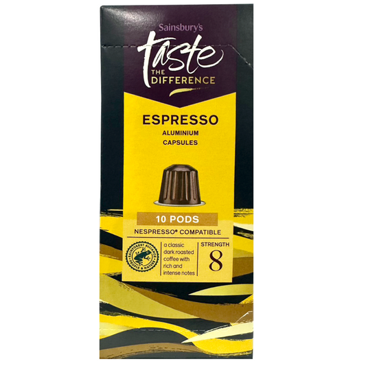 Sainsbury's Taste The Difference, Espresso Pods (10pods)