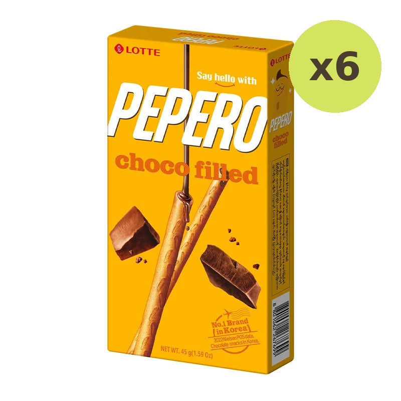 Lotte Choco Filled Biscuit Stick 45g