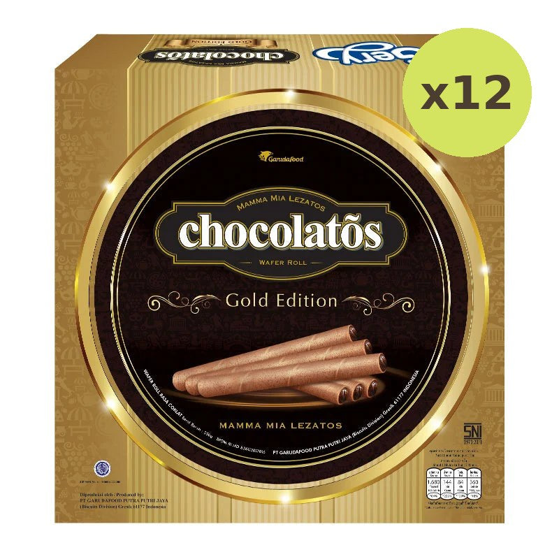 Gery Chocolatos Wafer Roll Gold Edition 350g