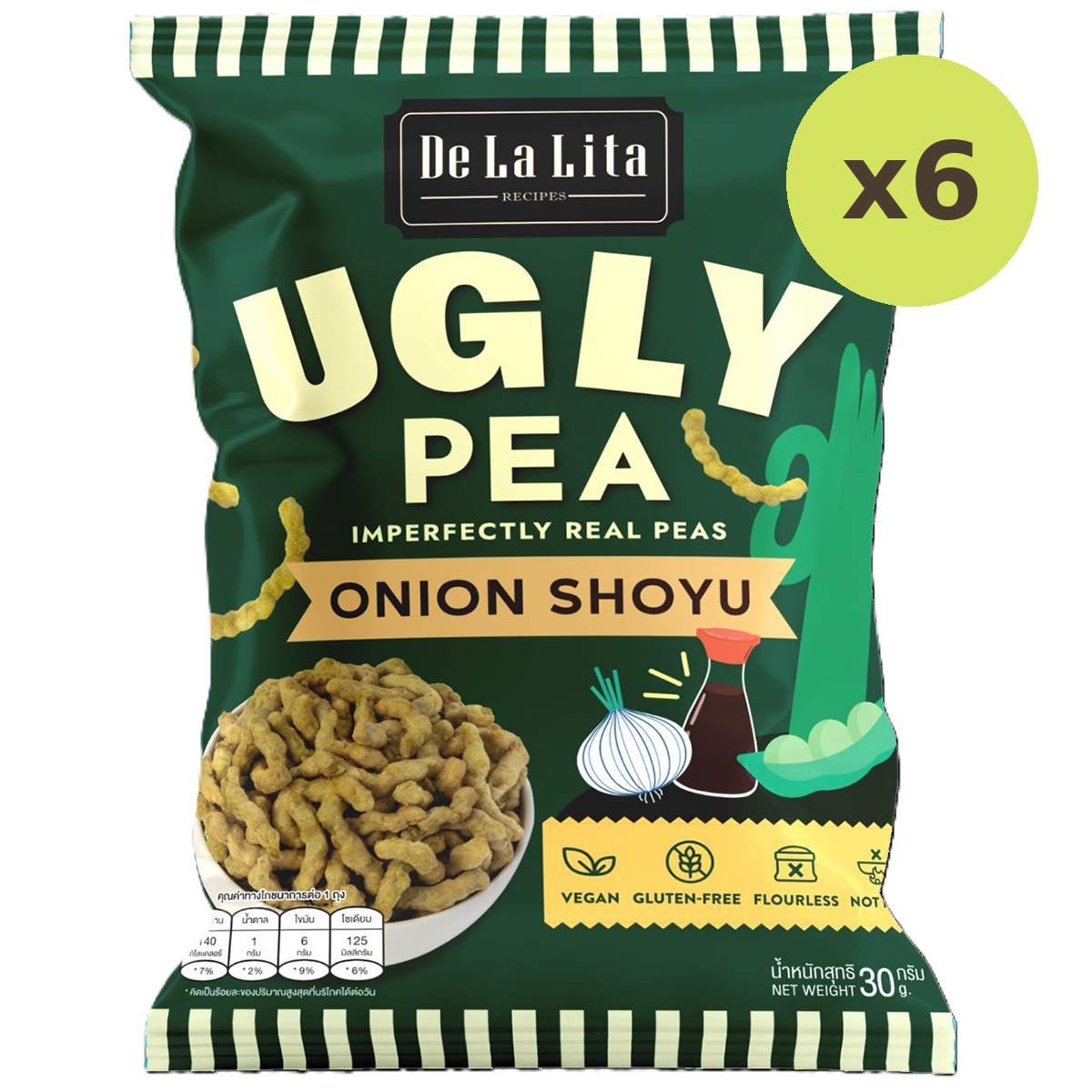 De La Lita Green Pea Stick Onion Shoyu