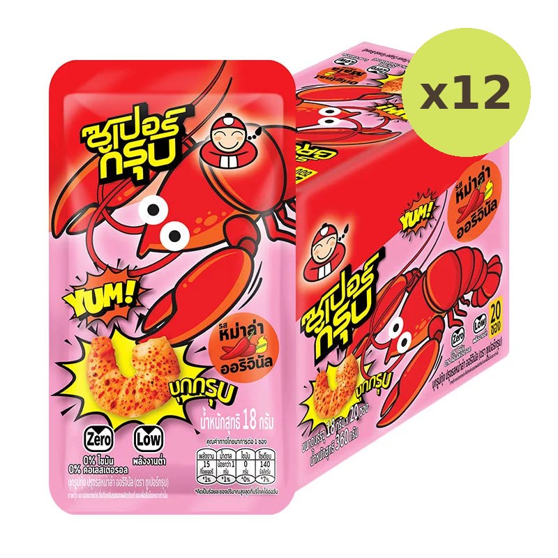 Super Groob Konjac Snack Shrimp Mala 360g
