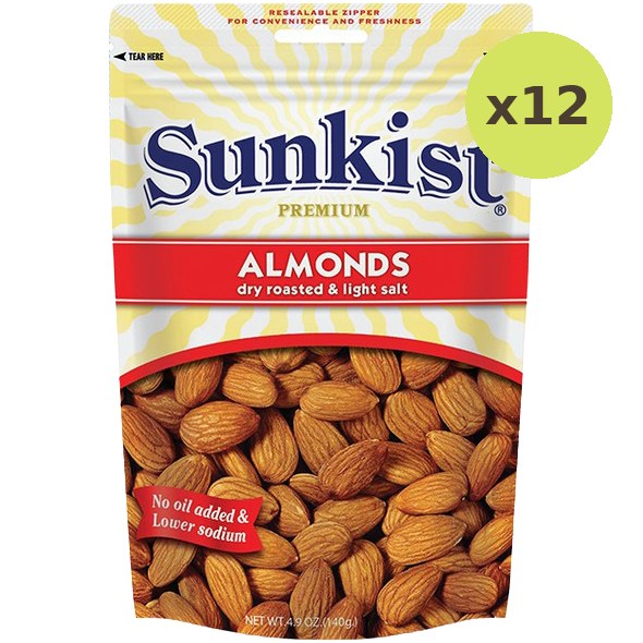 Sunkist Dry Roasted & Light Salt Almonds
