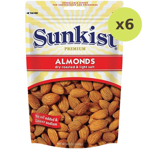 Sunkist Dry Roasted & Light Salt Almonds
