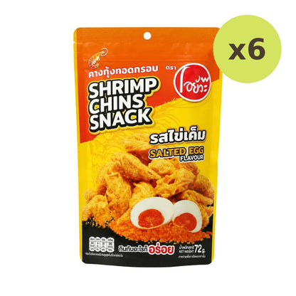 O-yua Crispy Fried Shrimp Chin Salted Egg Flavor Snack 72g