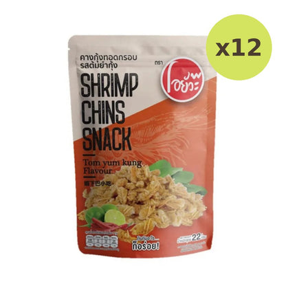 O-yua Shrimp Chin Snack Tom Yum Crispy Fried 22g