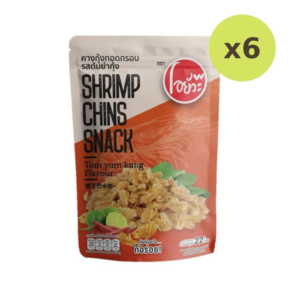 O-yua Shrimp Chin Snack Tom Yum Crispy Fried 22g