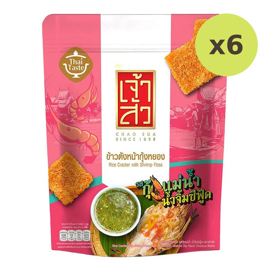 Chao SUA Rice Cracker River Prawn With Seafood Dip Flavor 80g