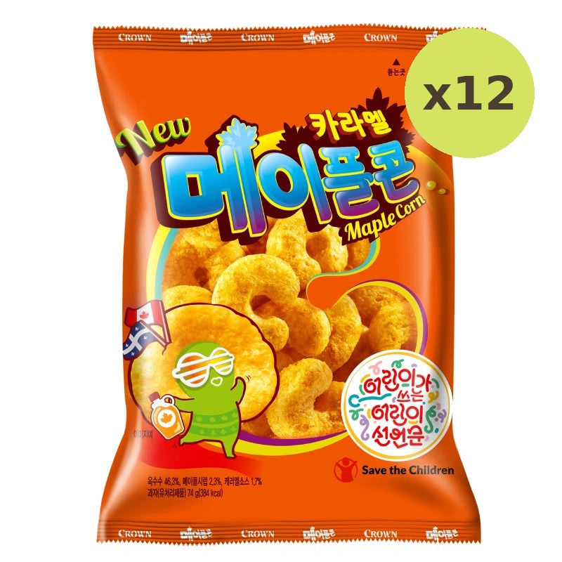 Crown Caramel Corn Maple 74g
