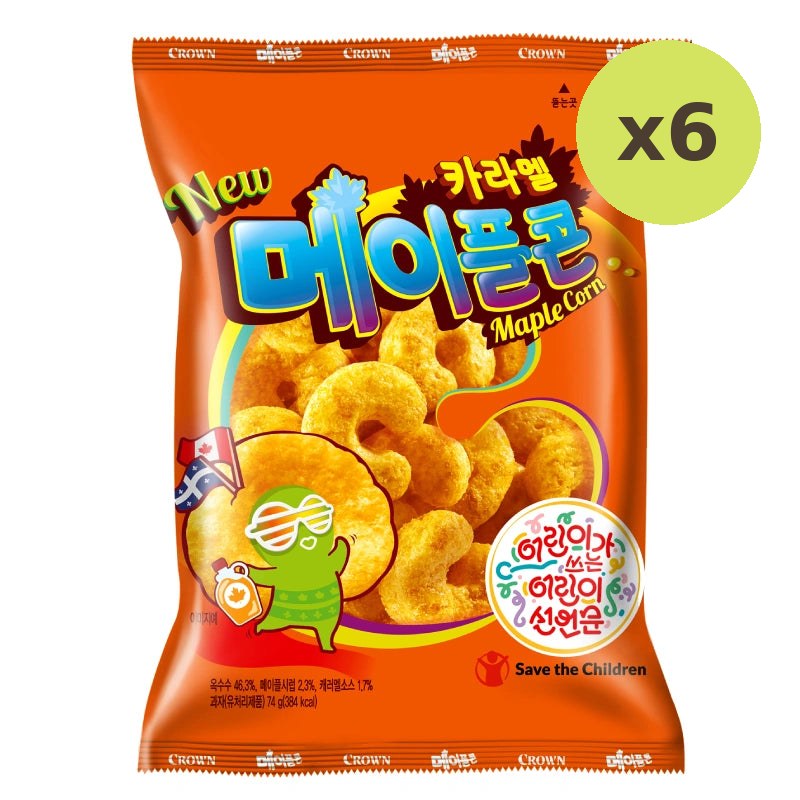 Crown Caramel Corn Maple 74g