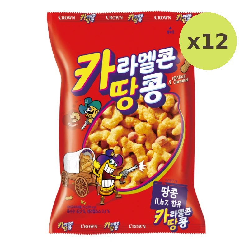 Crown Caramel Corn & Peanut 72g