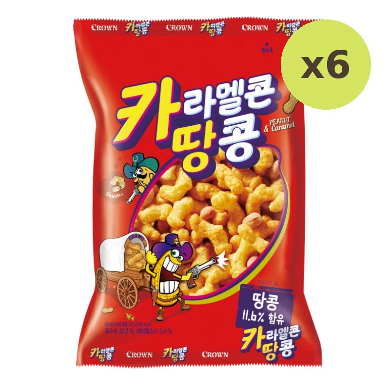 Crown Caramel Corn & Peanut 72g