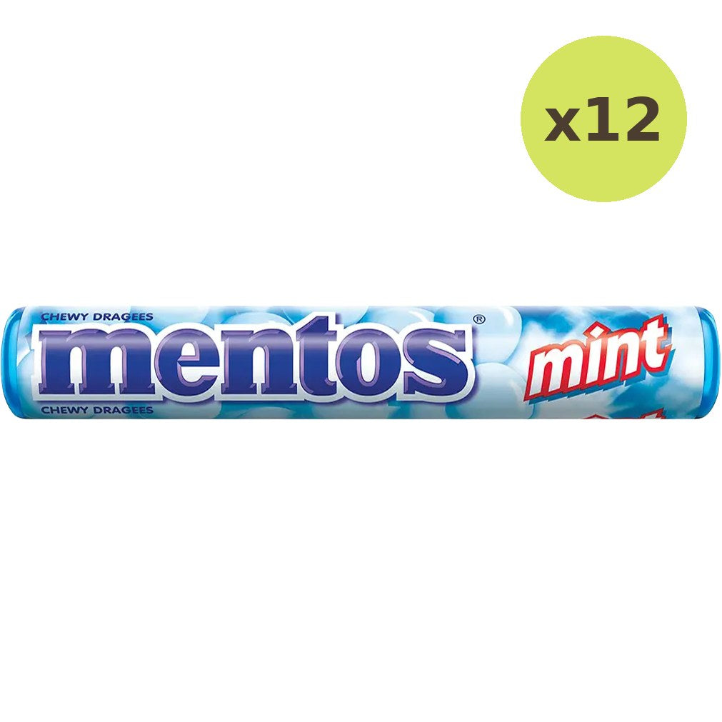 Mentos Candy Mint White Roll