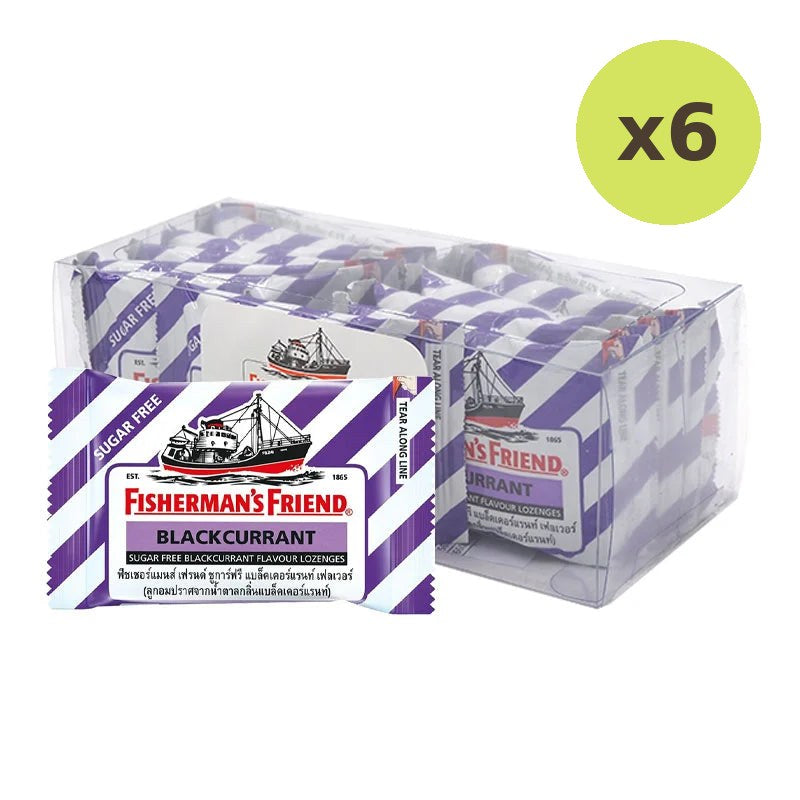 Fishermans Friend Sugar-Free Lozenges With Blackcurrant Flavor