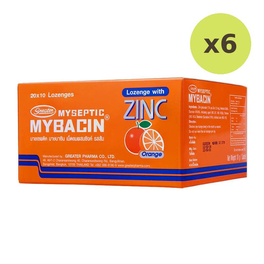 Mybacin Zinc Orange 10 Tablets 20 Sheets