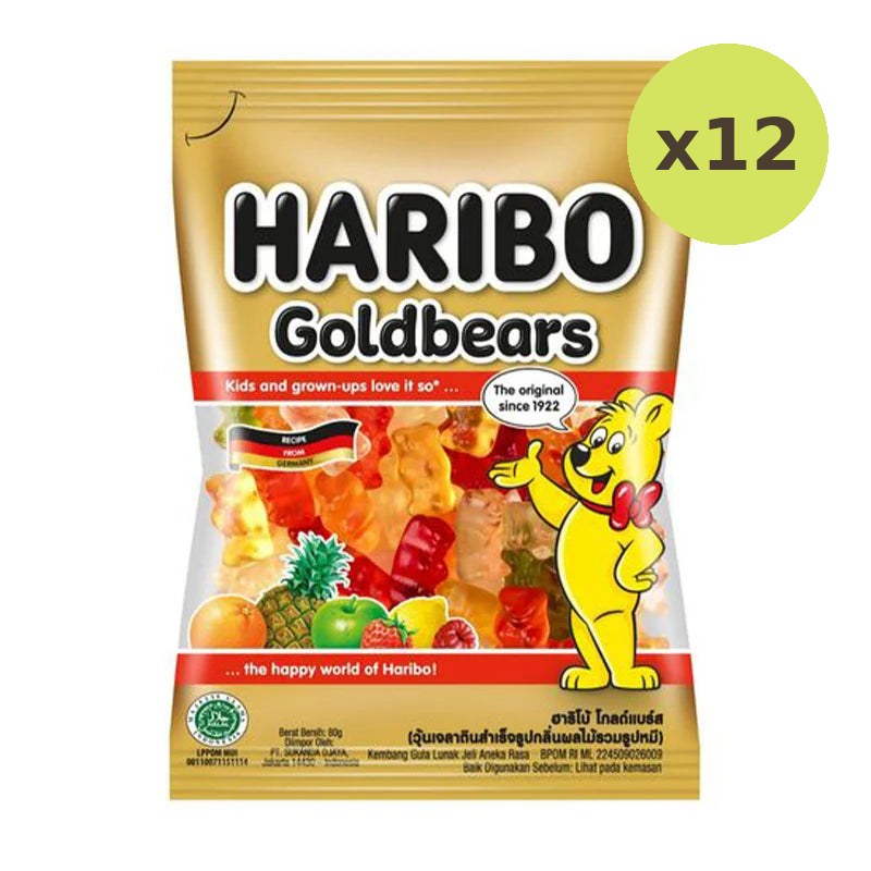 Haribo Gummy Gold Bears 80g