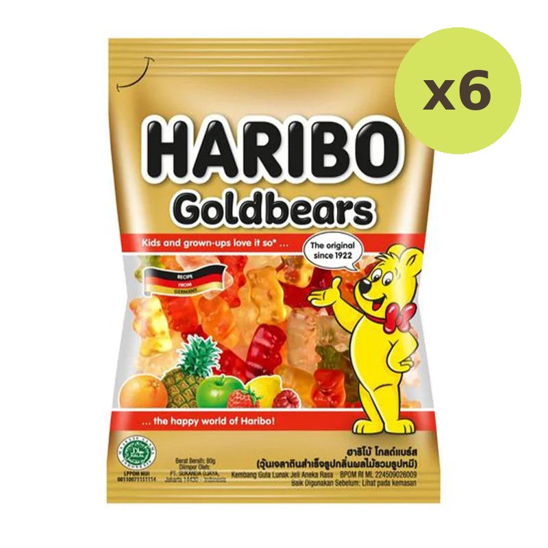 Haribo Gummy Gold Bears 80g