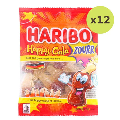 Haribo Gummy Happy Cola Zour 80g