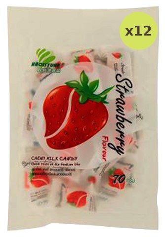 Haoliyuan Chewy Milk Strawberry Candy
