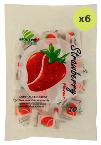 Haoliyuan Chewy Milk Strawberry Candy