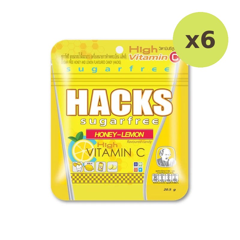 Hacks Sugar-free Candy Lemon Flavor 20.5g