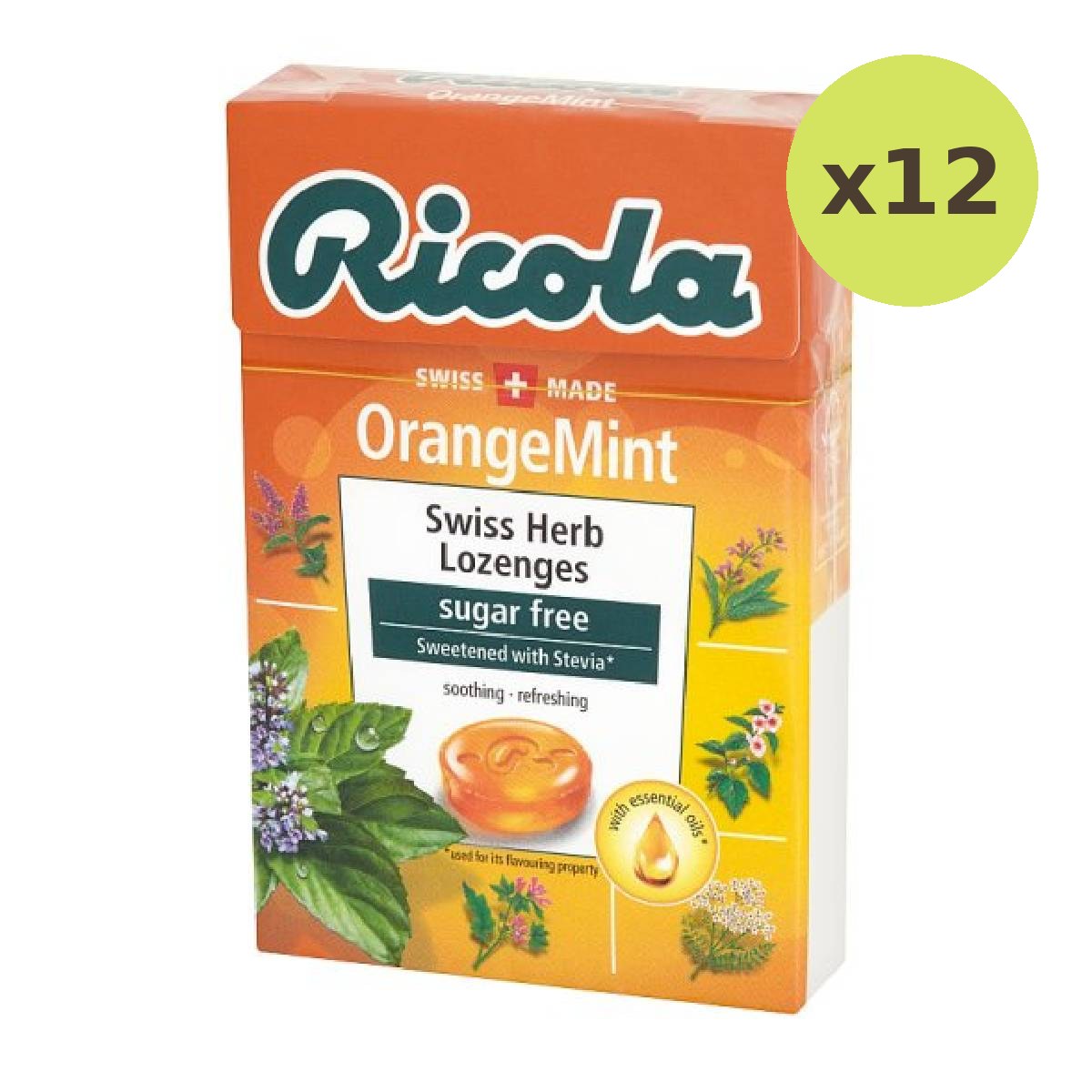 Ricola Sugar Free Orange Mint Lozenge