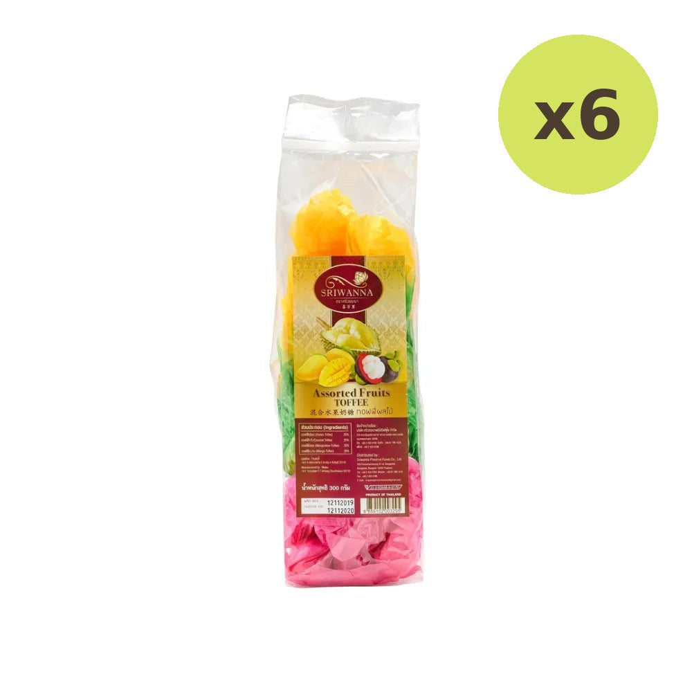 Sriwanna Assorted Fruits Toffee 250g