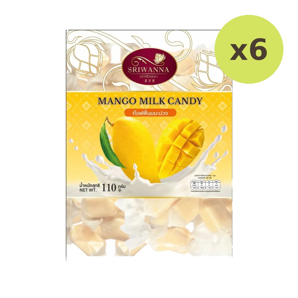 Sriwanna Mango Flavored Milk Candy 110g