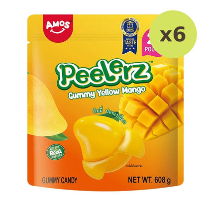 Amos Peelerz Gummy Yellow Mango 608g