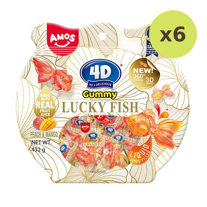 Amos 4D Gummy Lucky Fish 432g