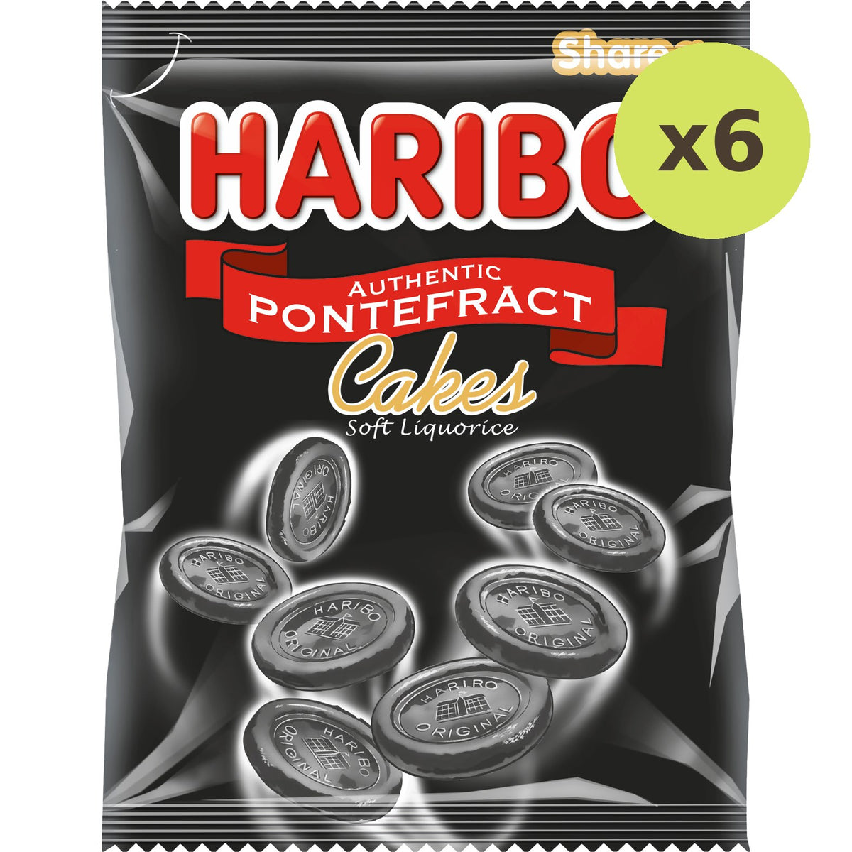 Haribo Pontefract Cakes Soft Liquorice Gummy