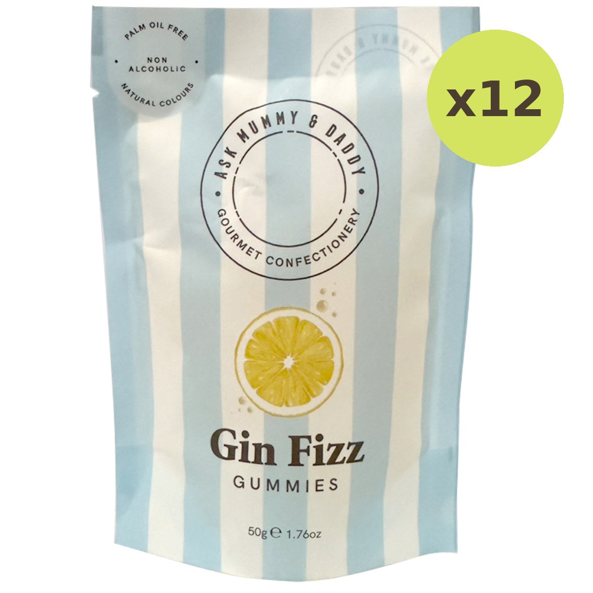Ask Mummy & Daddy Gin Fizz Cocktail Gummies