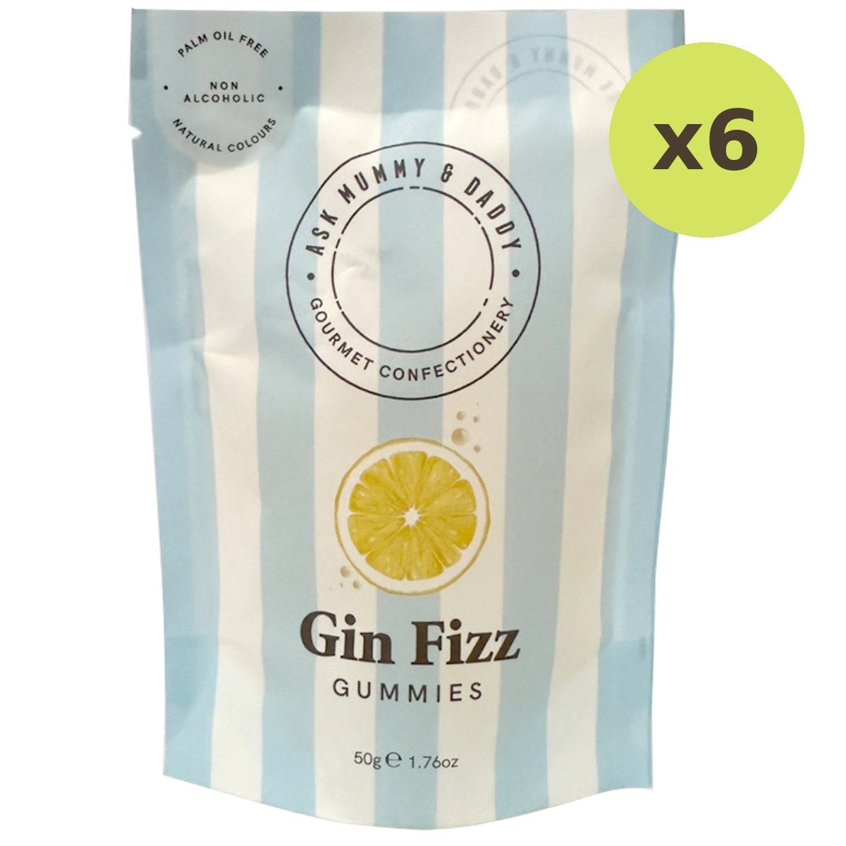 Ask Mummy & Daddy Gin Fizz Cocktail Gummies