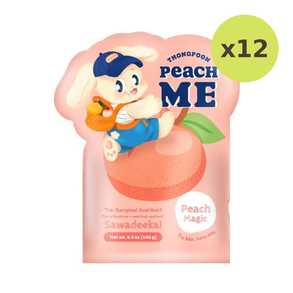 Thong Poon Gummy Jelly Real Peach Berry Me 150g