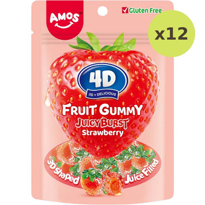 Amos 4d Gummy Center Filled Strawberry