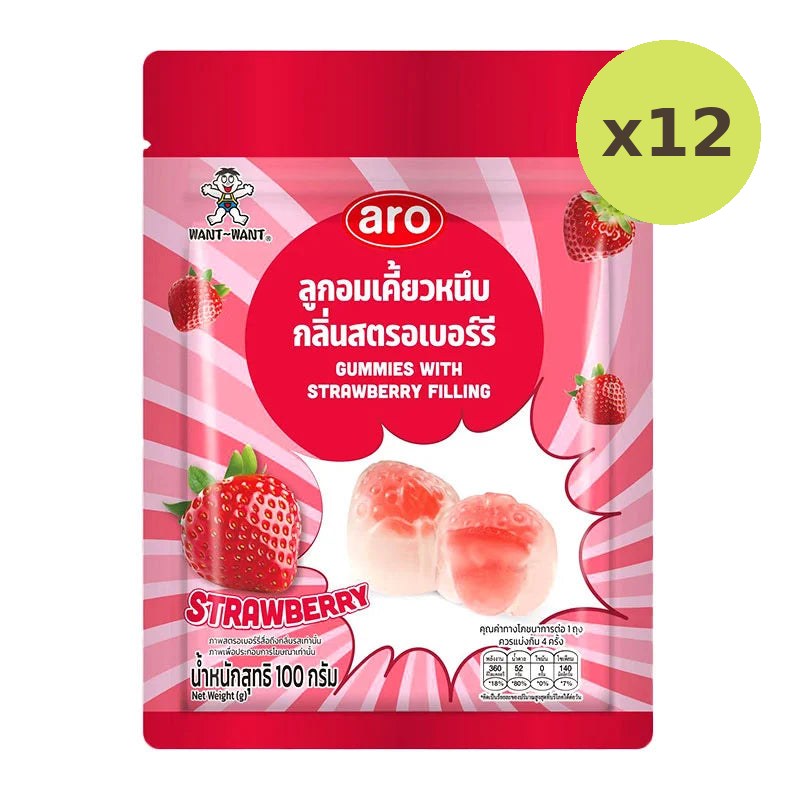 ARO Gummy Strawberry 100g