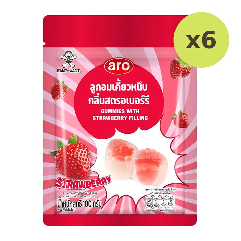 ARO Gummy Strawberry 100g