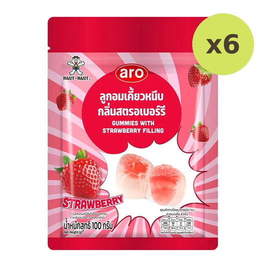 ARO Gummy Strawberry 100g