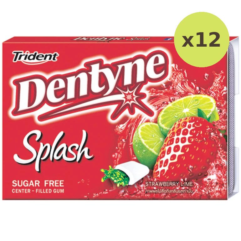 Dentyne Splash Strawberry Gum
