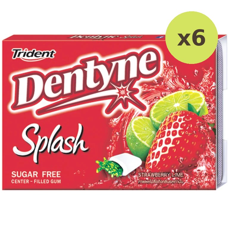 Dentyne Splash Strawberry Gum