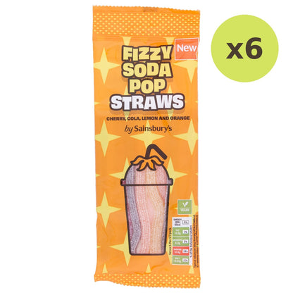 Sainsbury's Fizzy Soda Pop Straws