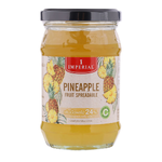 Imperial Pineapple Jam jar with a label, showcasing the sweet pineapple jam product from Imperial brand.