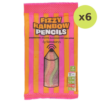 Sainsbury's Fizzy Rainbow Pencil Sweets