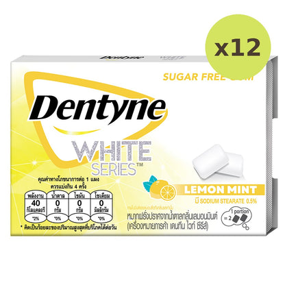 Dentyne White Series Lemon Mint Flavored Sugar Free