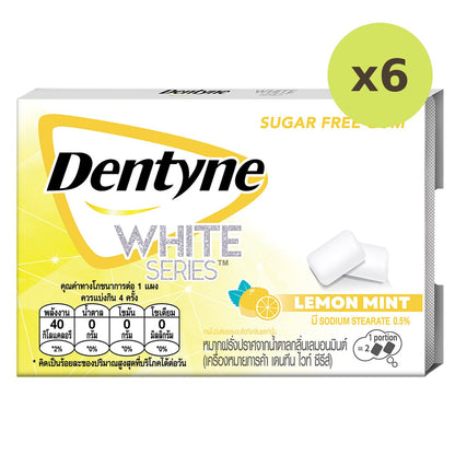 Dentyne White Series Lemon Mint Flavored Sugar Free
