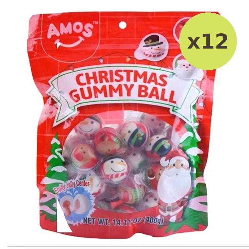 Amos Christmas Gummy Ball 400g