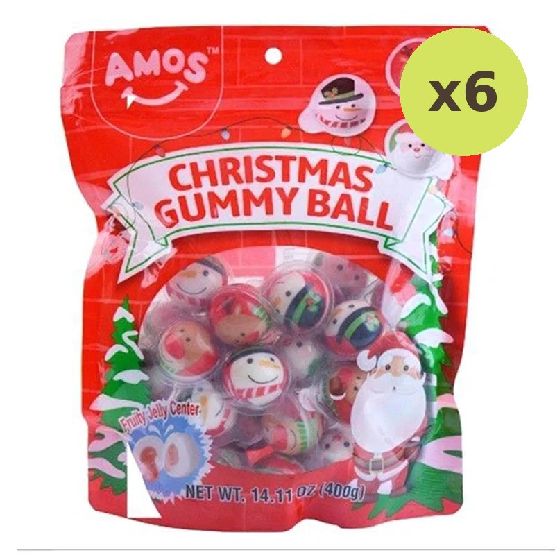 Amos Christmas Gummy Ball 400g