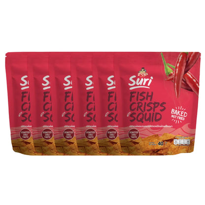 CHAOLAY Fish Crisps With Squid (roasted Chili) 40g x6