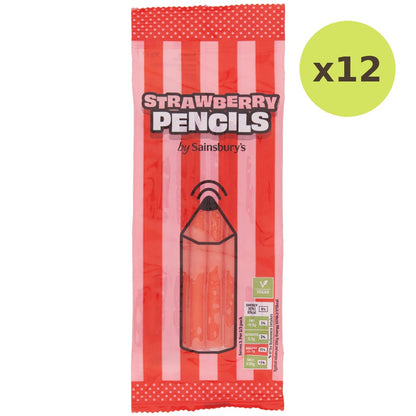 Sainsbury's Strawberry Pencils Sweets