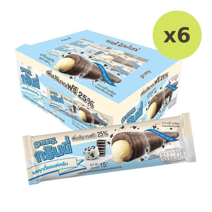 Grinny Cookie And Cream Coated Snack Filled 15g